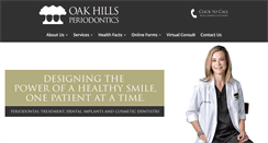 Desktop Screenshot of oakhillsperiodontics.com